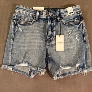 Judy Blue Bombshell Babes Adjustable Button Jeans Shorts - NWT!!